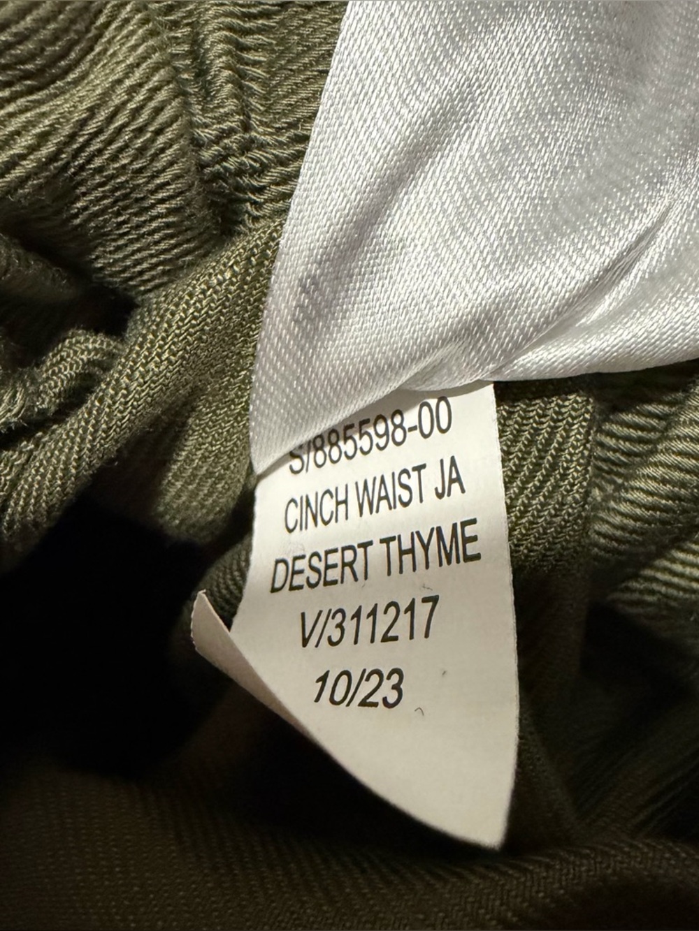 Banana Republic Lucia Cotton Linen Jacket in Desert Thyme Green Size Small - Picture 14 of 14